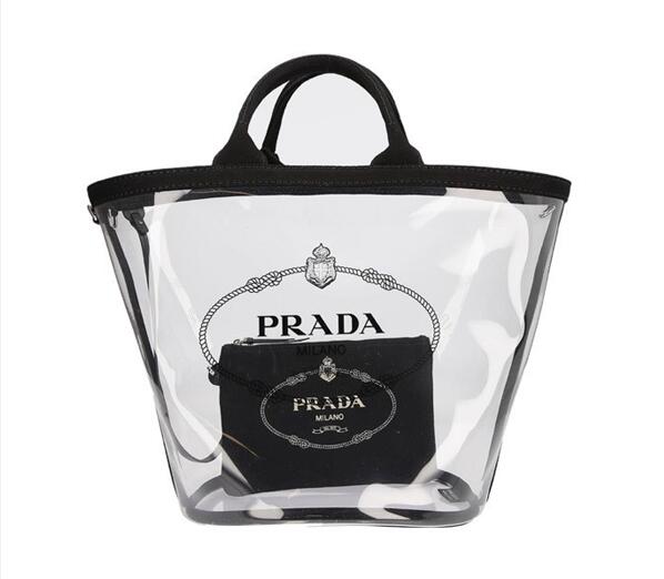 PRADA プラダ コピー PVC ショッピング トートバッグ 1BG1652BY5F0002